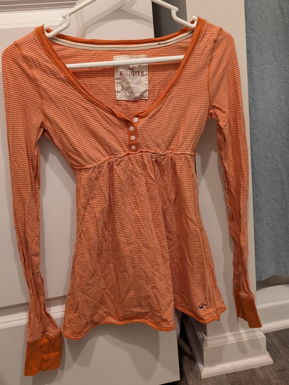Hollister Babydoll Long sleeve Top